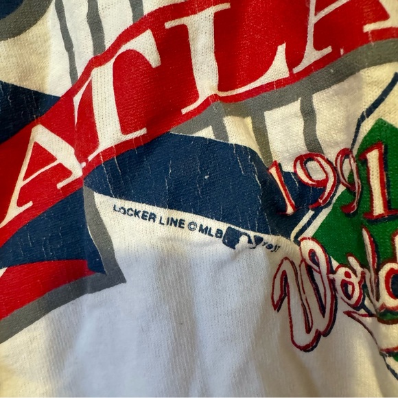 Vintage 1991 Atlanta Braves World Series T-Shirt | Single Stitch | 0322 - Picture 5 of 7